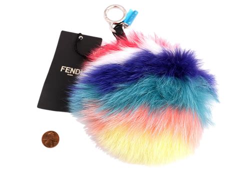 fendi pom pom keychain replica|real real fendi keychains.